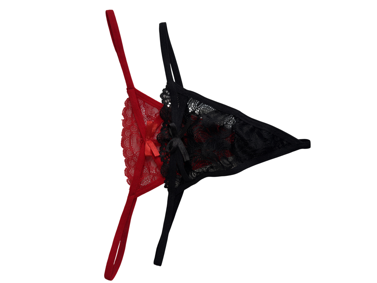 Open Lace Thong with Bow – Erotic Women’s Lingerie