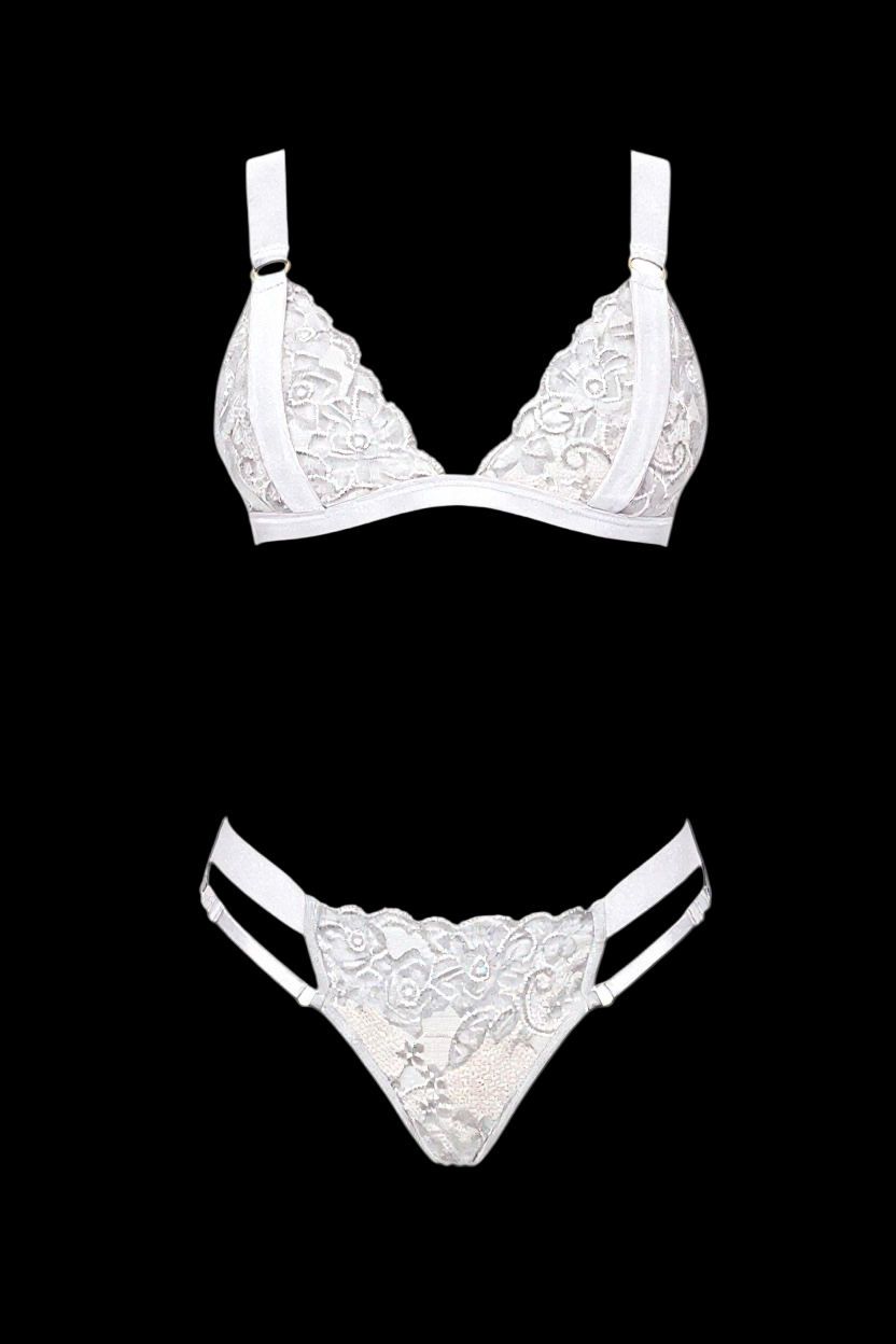 Lace Set with Wide Adjustable Straps CON122