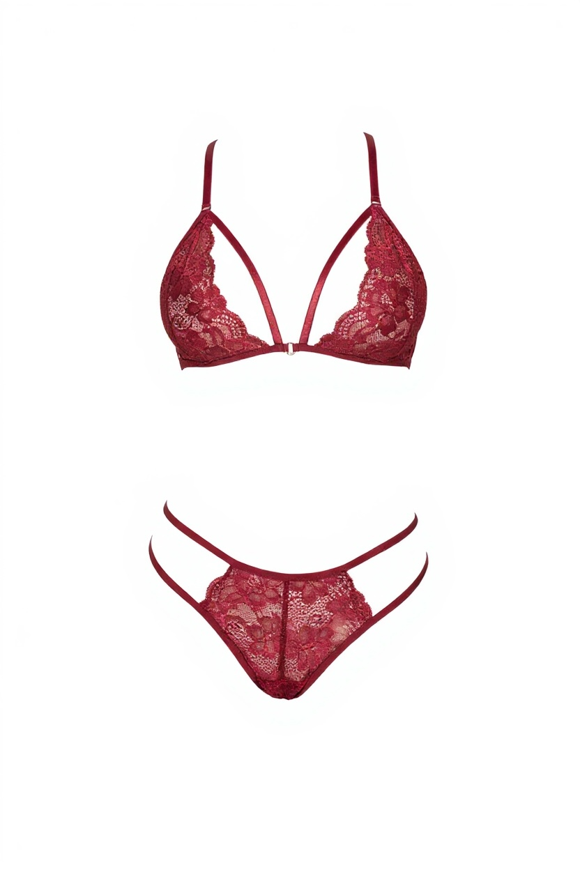 Strappy Lace Lingerie Set – Sensual Elegance in Every Detail CON86