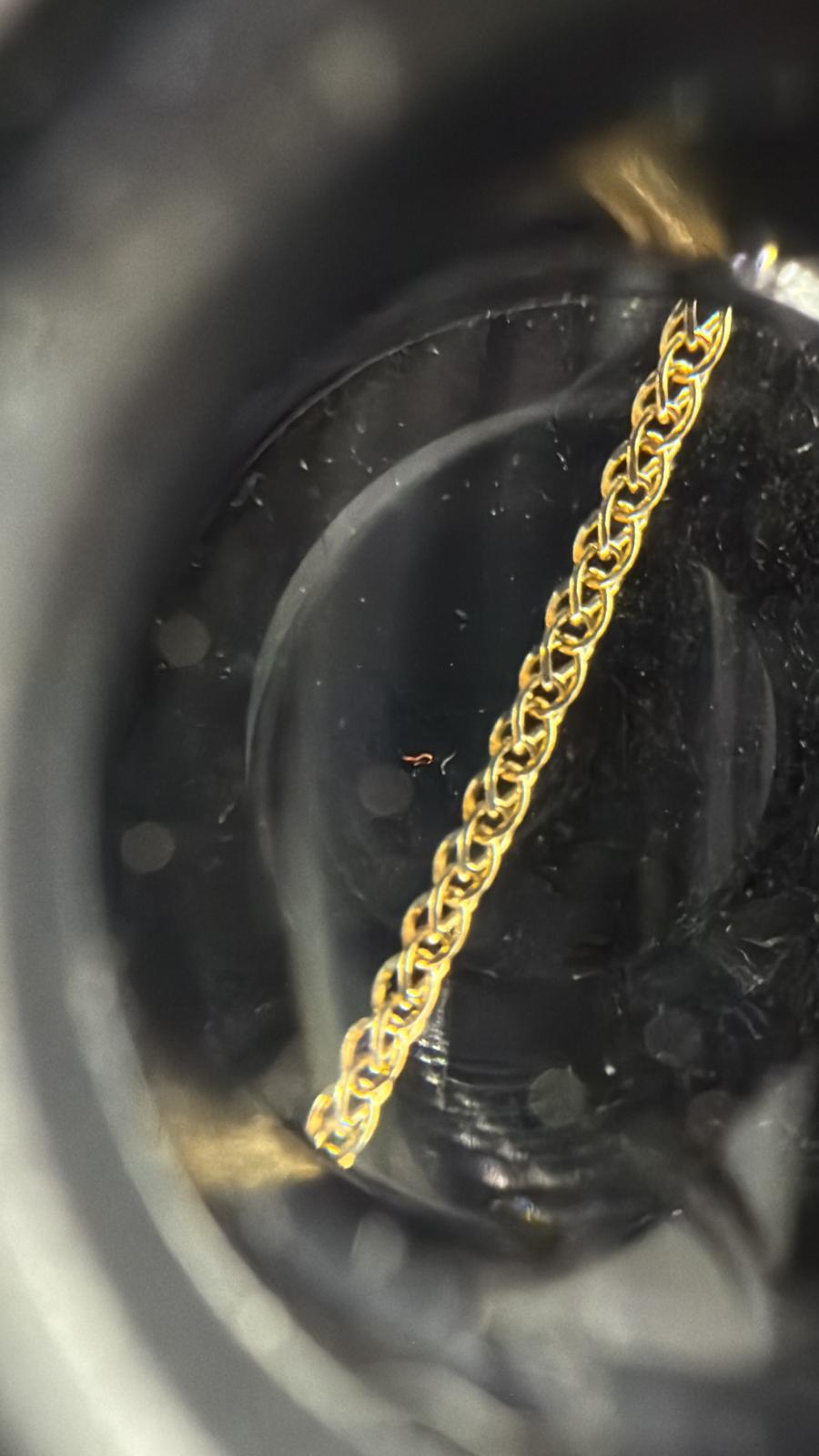 18K Italian Gold Double Link Chain - 16" (1.27g)