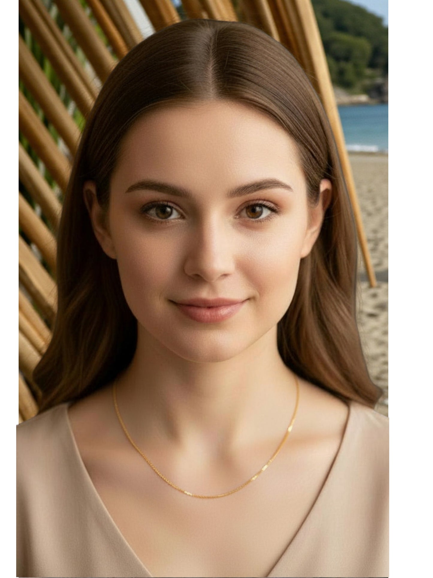 18K Italian Gold Double Link Chain - 16" (1.27g)