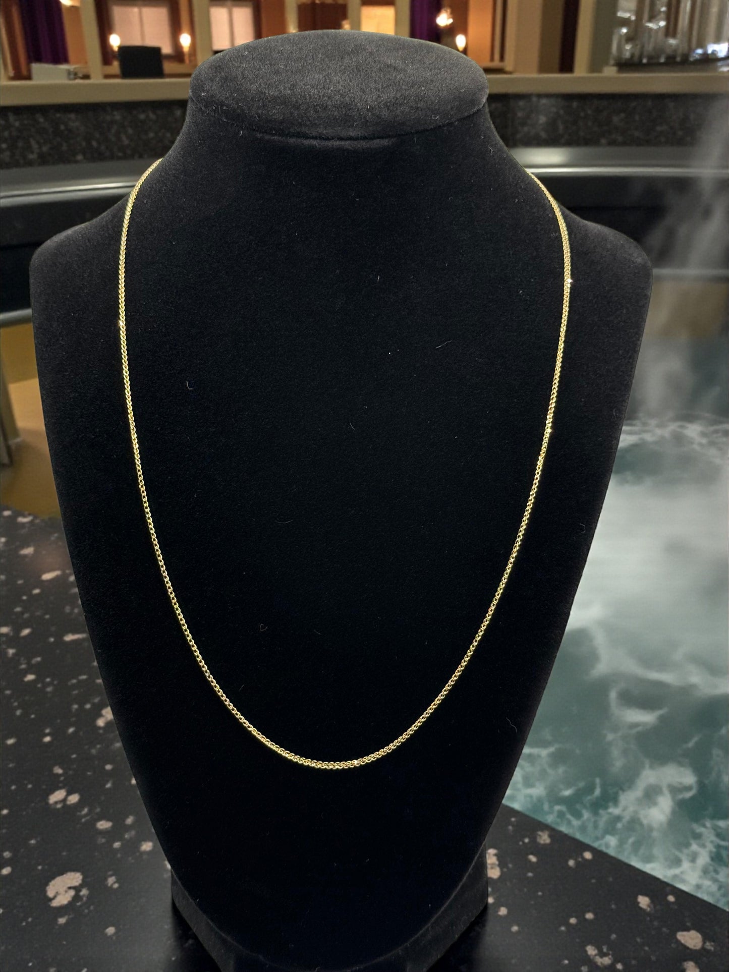 18K Italian Gold Double Link Chain - 16" (1.27g)