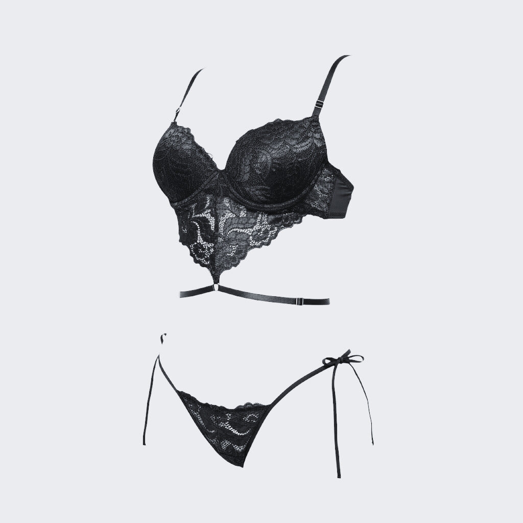 Lace Set with Underwire and Adjustable Straps CON96