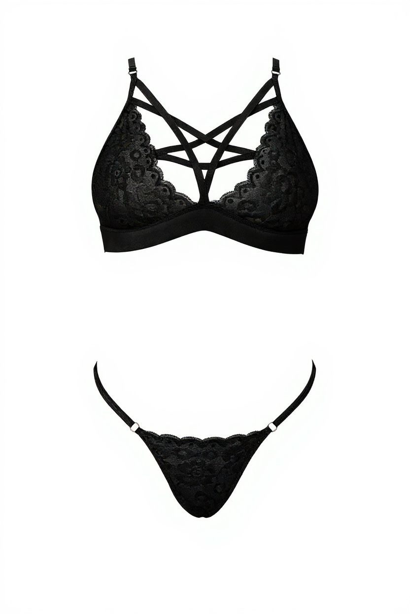 Lace Lingerie Set with Strappy Details | Sexy & Sophisticated Women’s Lingerie
CON88