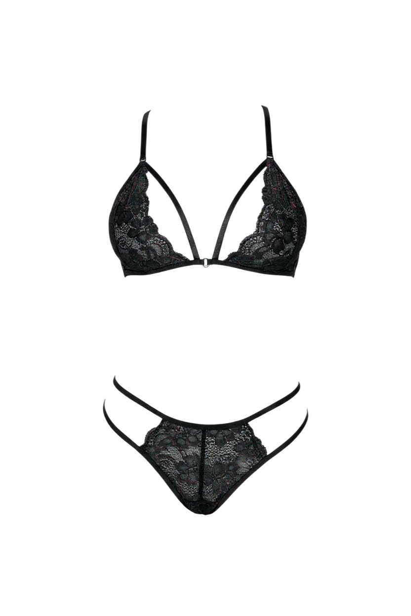 Strappy Lace Lingerie Set – Sensual Elegance in Every Detail CON86