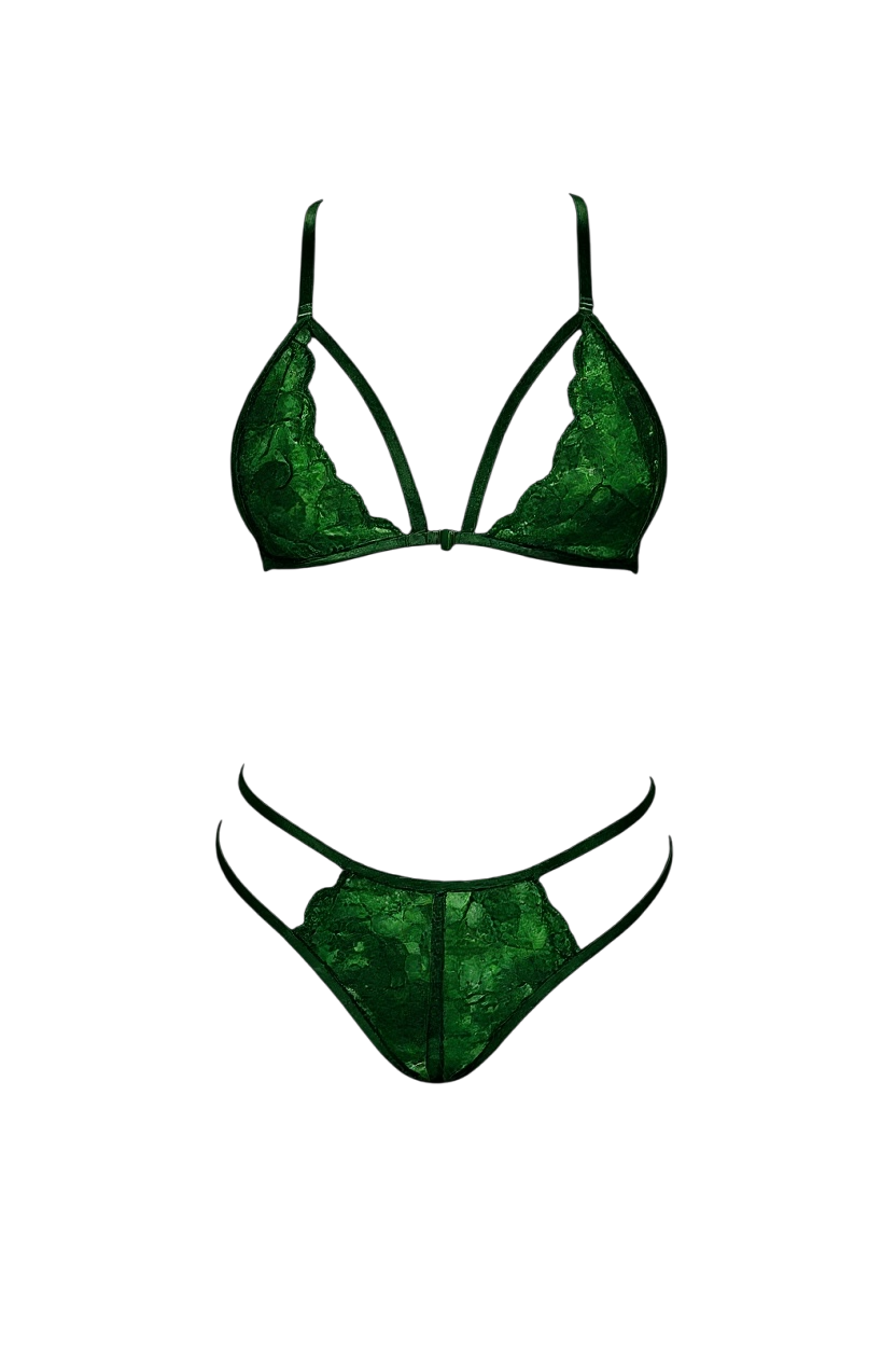 Strappy Lace Lingerie Set – Sensual Elegance in Every Detail CON86