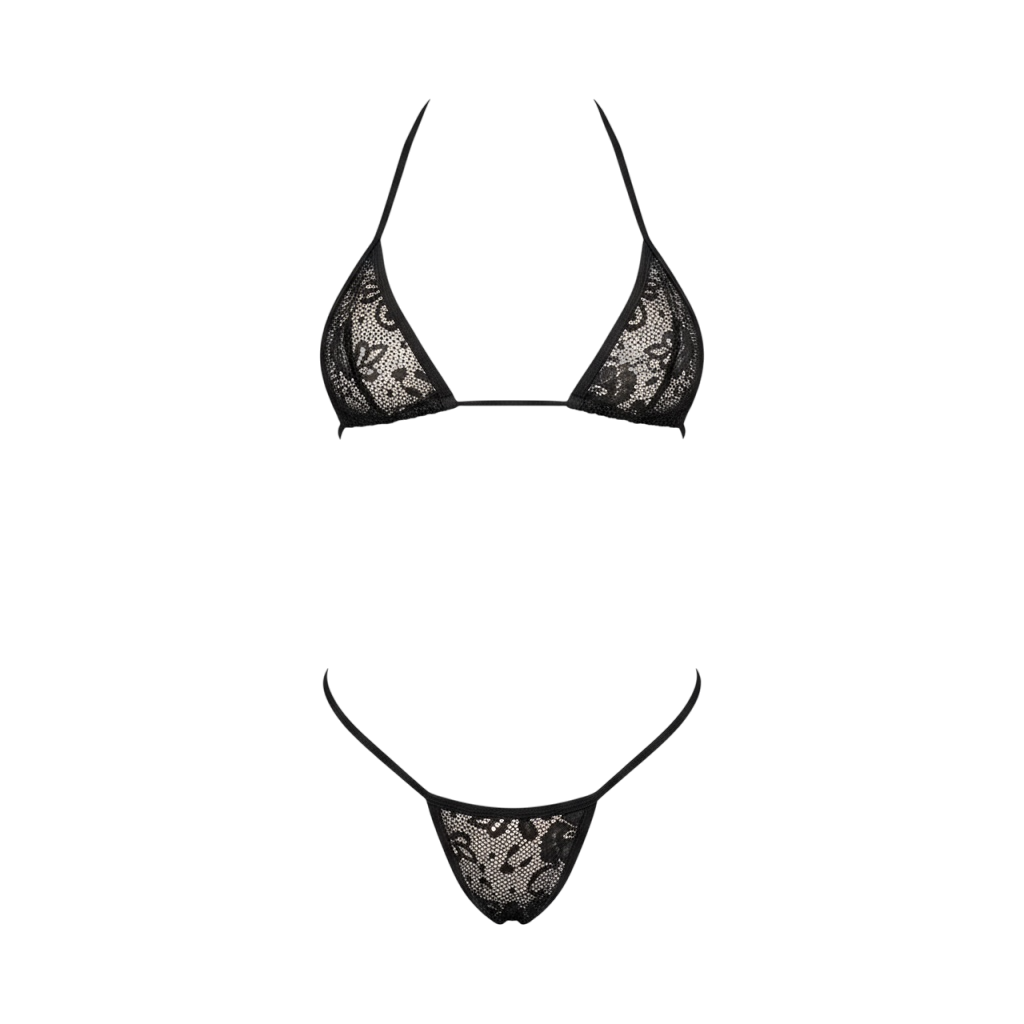 Minimalist Lace Lingerie Set – Sexy Triangle Design for Irresistible Seduction CON33