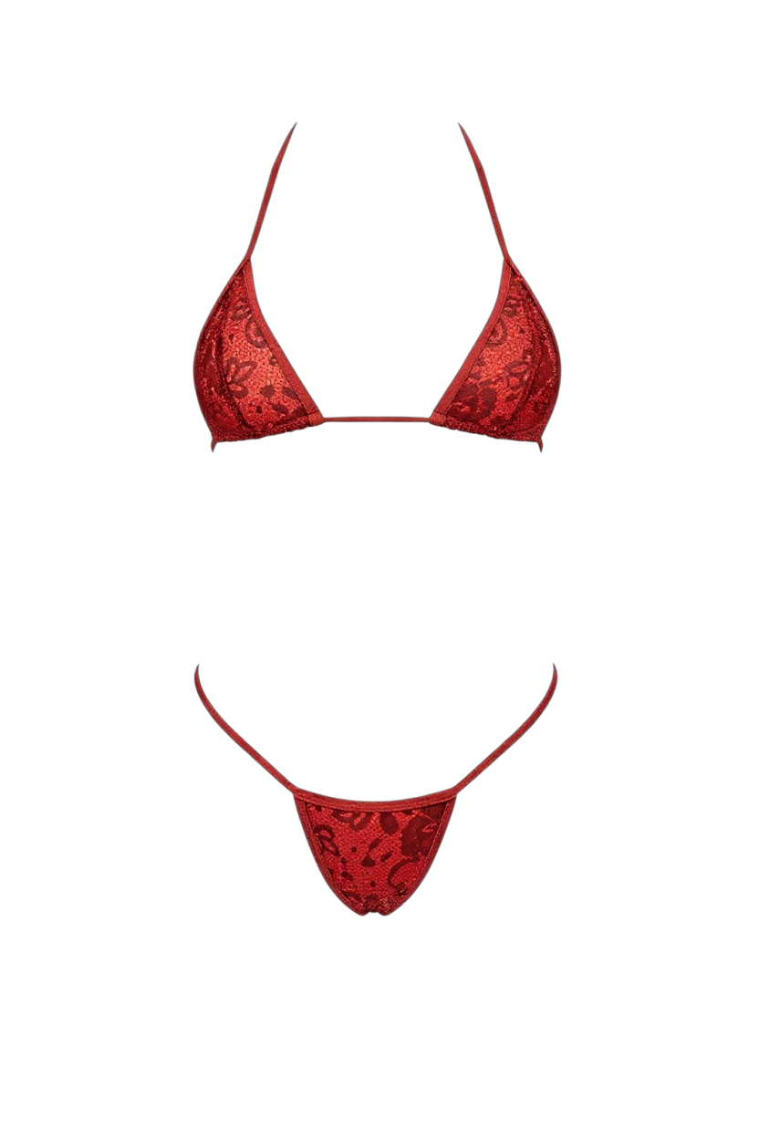 Minimalist Lace Lingerie Set – Sexy Triangle Design for Irresistible Seduction CON33