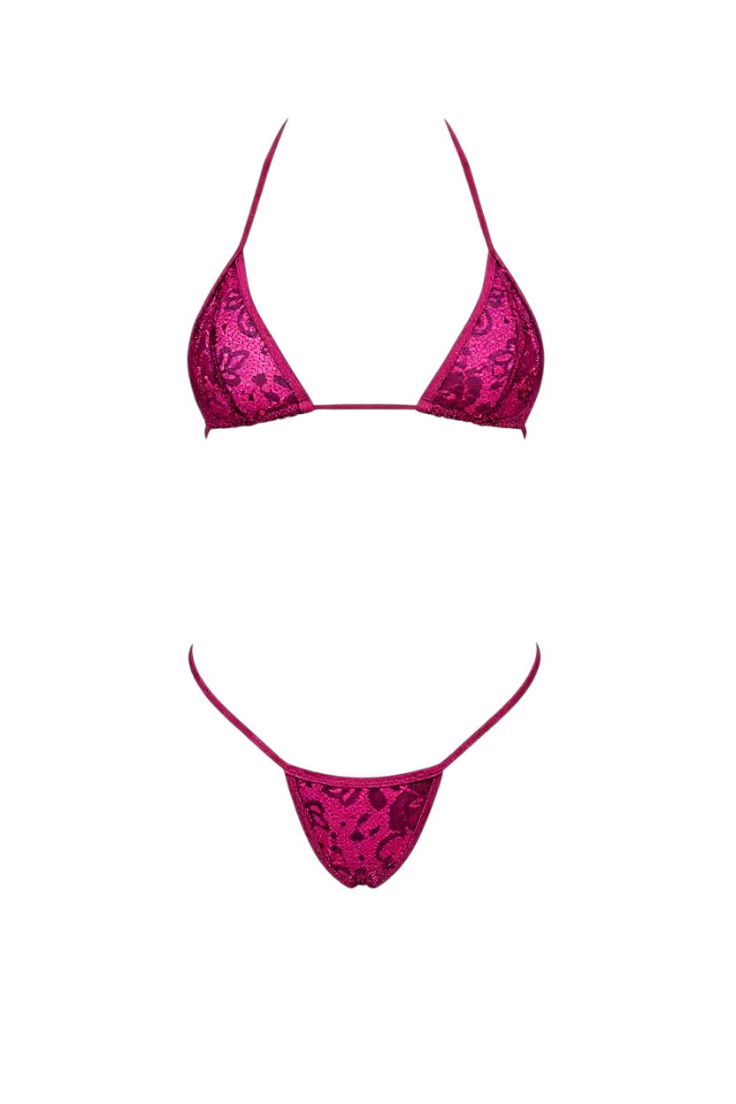 Minimalist Lace Lingerie Set – Sexy Triangle Design for Irresistible Seduction CON33