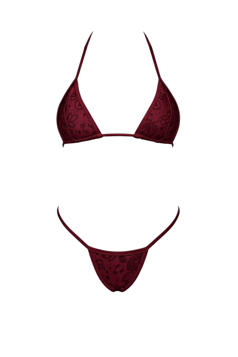 Minimalist Lace Lingerie Set – Sexy Triangle Design for Irresistible Seduction CON33