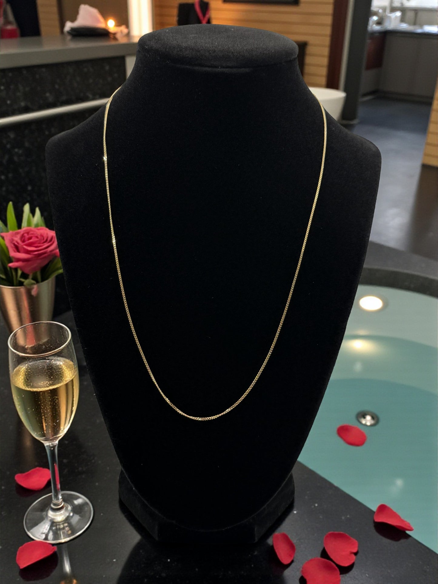 18K Italian Gold Mini Cuban Link Chain - 20" (2.20g)