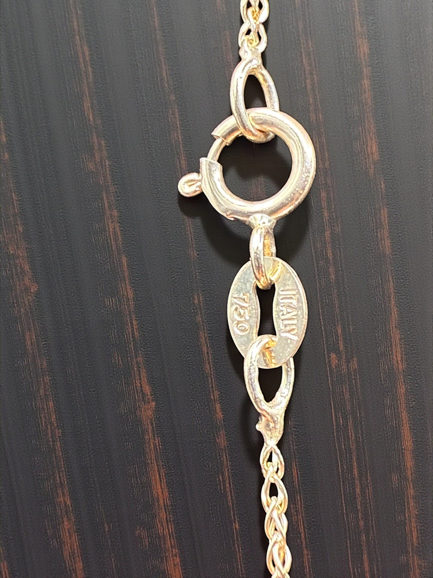 18K Italian Gold Double Link Chain - 16" (1.27g)