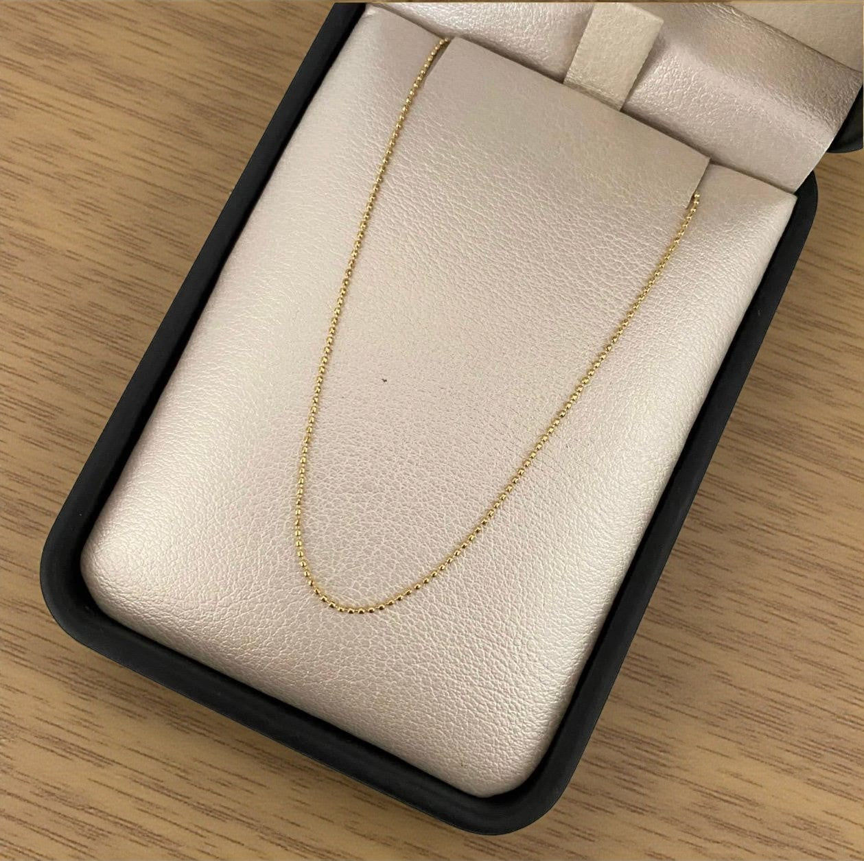 18K Italian Gold Military Link Chain - 16" (1.68g)