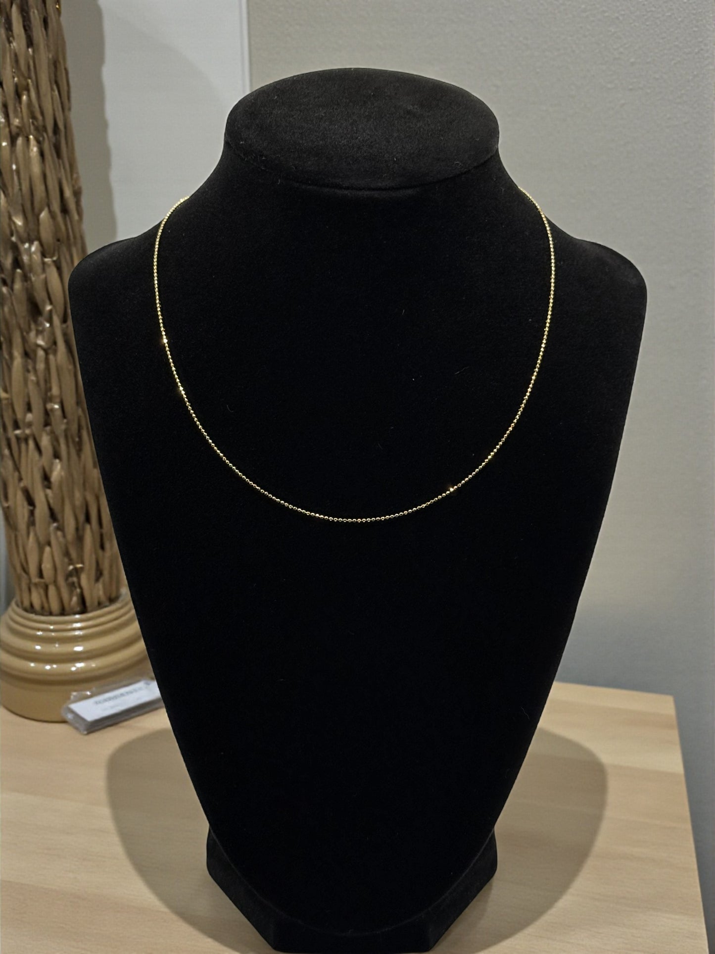 18K Italian Gold Military Link Chain - 16" (1.68g)